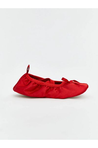 LC Waikiki Lcw Steps Red Bow Detailed Girl's Flat Shoes
