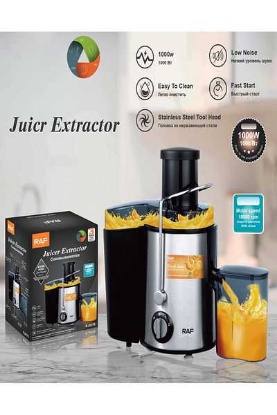 TrentonGCC High-Power Juicer Extractor with Stainless Steel Tool Head 1000W, 18000 RPM