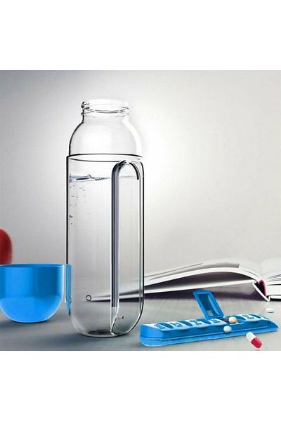 leyla sanat sanata yeni bir bakış açısı Pillbox Water Bottle (Medicine Use Counter Tool) 24242415235