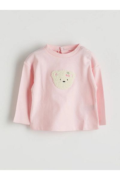 LC Waikiki Lcw Baby Pink Embroidered Baby Girl Blouse and Pants Set of 2
