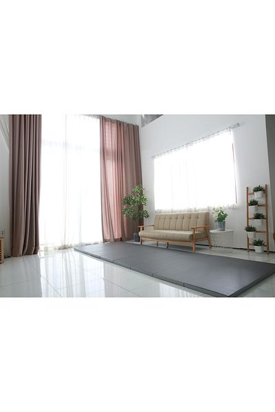 Caraz Protective Mat Caraz Signature Solid, Foldable, 8 Shock Absorption Layers, 200 x 110 x 4 cm, Gray