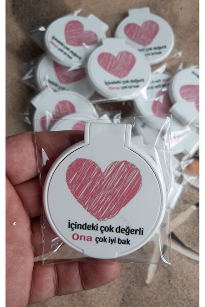 Mira Baskı Anneler Günü Hediyelik Cep Aynası 20 adet
