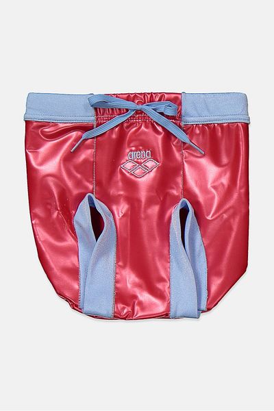 ARENA Toddlers Boy Drawstring Embroidered Swimwear, Red And Blue