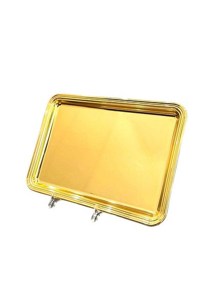 aljahwari Classic full gold serving tray, size 27*42