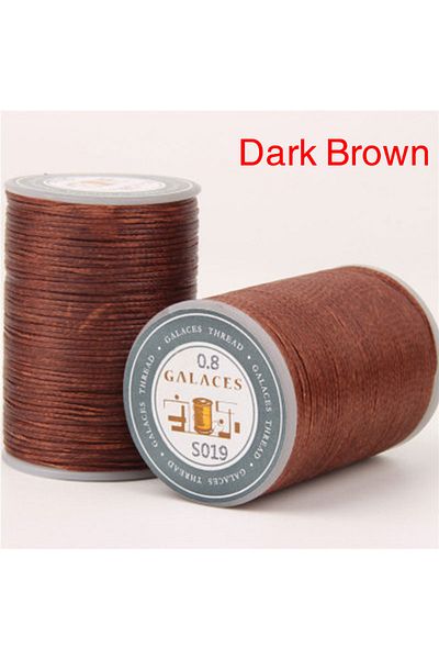 Choice E 90m 0.8mm Flat Waxed Sewing Line Thickness Waxed Thread For Leather Waxed Cord For Leather Craft .