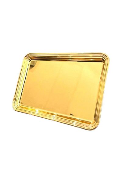 aljahwari Classic full gold serving tray, size 23*34