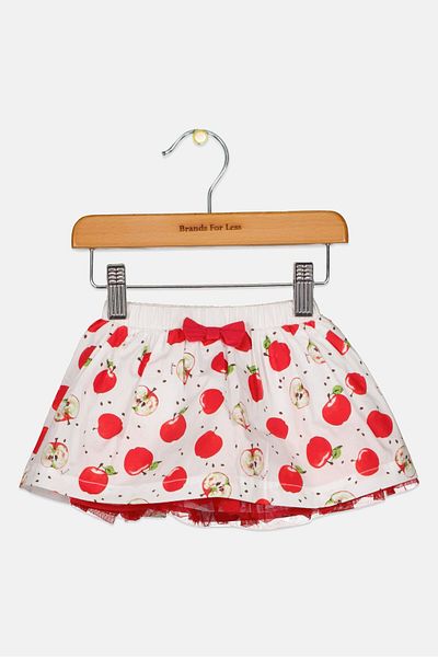 Chicco Toddlers Girl Allover Print Skirt, White