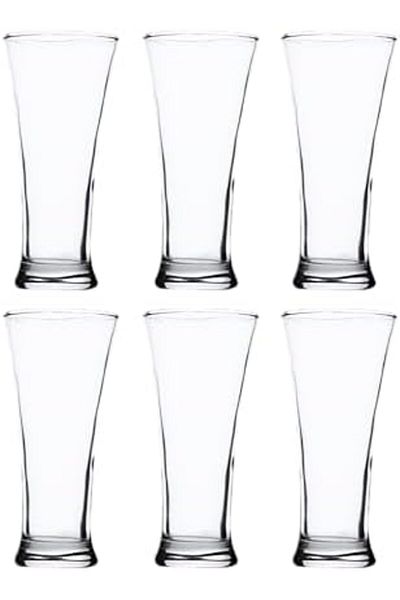 ALSAIF 6-pieces Glass Cup Set, Designed With A Wide Opening And A Stable Base, 345ml