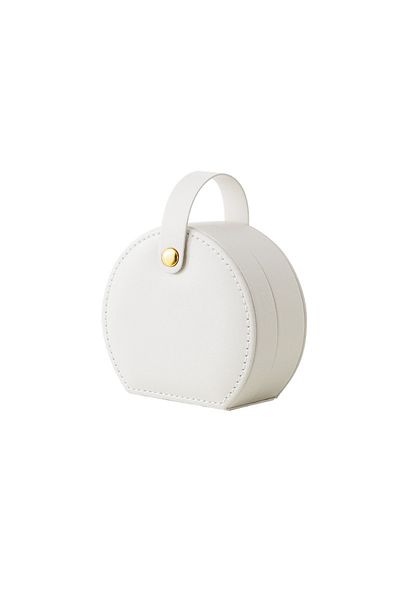 Choice WHITE Mini Jewelry Organizer Display Travel Jewelry Case Boxes Earrings Necklace Ring Portable Handb