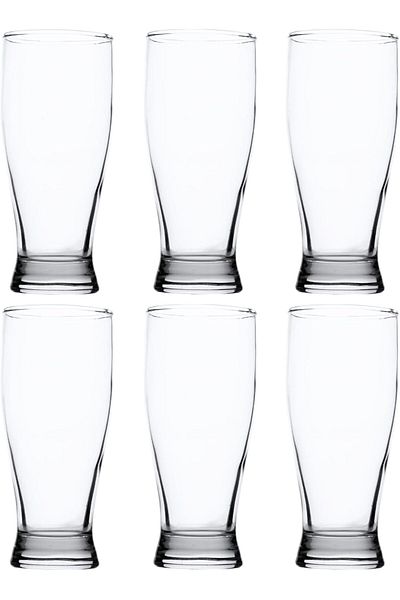ALSAIF 6-pieces Glass Cup Set, Designed With A Wide Opening And A Stable Base, 480ml