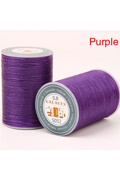 Choice M 90m 0.8mm Flat Waxed Sewing Line Thickness Waxed Thread For Leather Waxed Cord For Leather Craft .