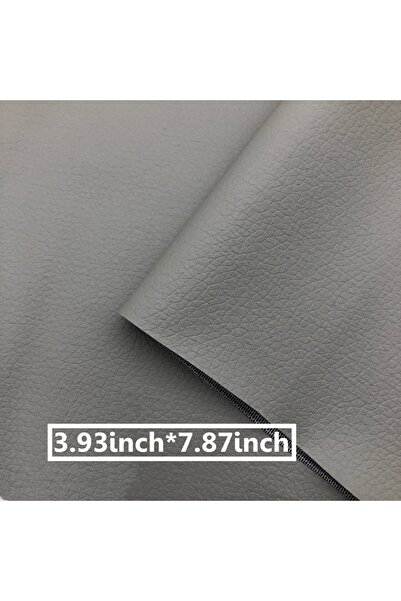 Choice رقع إصلاح جلدية ذاتية اللصق مقاس 10×20 سم رمادية اللون، ملصقات قماشية ...