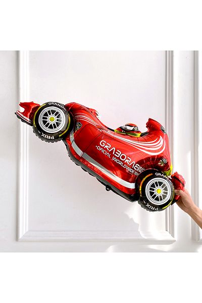 parti pera Car Racing Themed Balloon Set Formula Car Foil Balloon Set