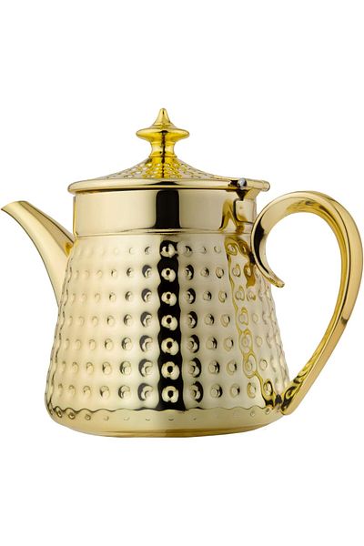 ALSAIF Practical 24 oz teapot from Saif, heat-resistant, gold color