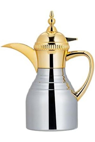 ALSAIF Dallah from Saif, 350 ml, ideal for preparing and serving Arabic coffee, golden color