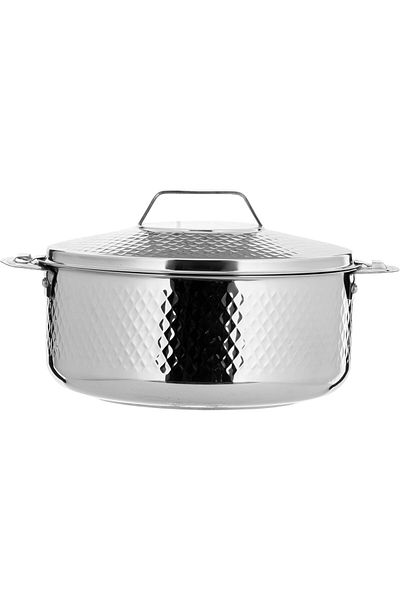 ALSAIF Stainless Steel Cookware Set with Handles, Keeps Food Hot and Fresh for Hours, by Al Saif, 3 Pieces,