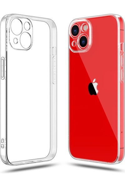 İphone 14 Ince Kamera Çerçeve Koruyucu Şefaf Kılıf