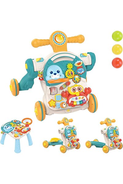 huanger مشاية أطفال ميبيجيان ٤ في ١، مركز أنشطة، هدية للأولاد والبنات