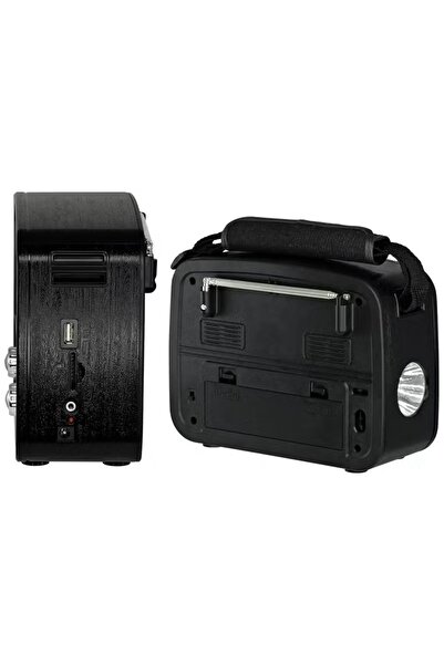 Denx Portable Hi-fi Radio With 3 Channels Fm - Am Bluetooth Aux Tf Card Usb Flash Disk