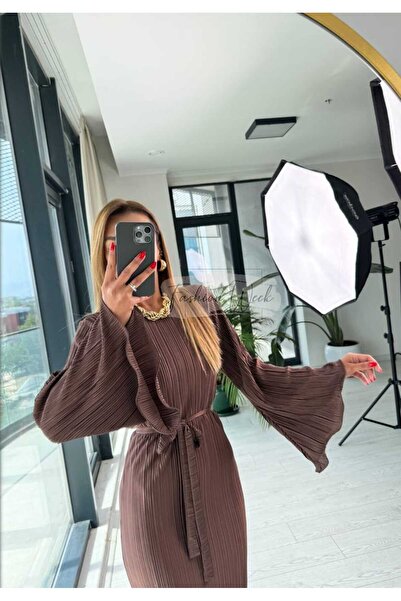 DJANGO STYLE İspanyo Kol Pliseli Elbise