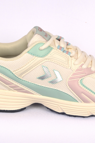 hummel 900695-9804 HML PERFORMANCE 500 Fileli Bağcıklı Ortapedik Tavan Ekru Kadın Spor Ayakkabı