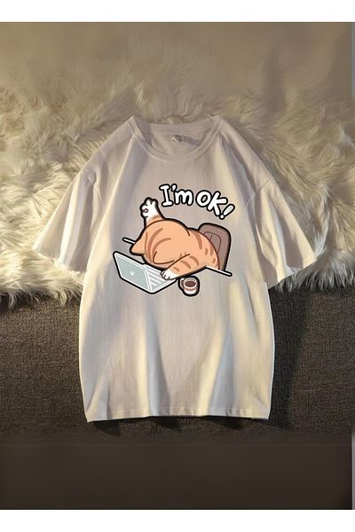 Touz Moda Είμαι εντάξει Oversize Unisex Tshirt