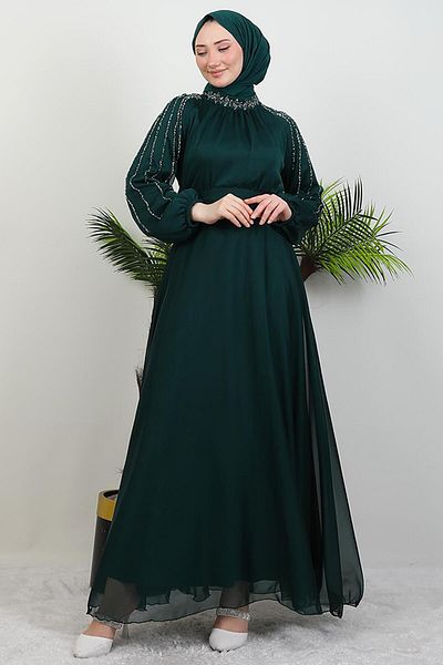 GİYZAMİLA Φόρεμα Emerald Helen Stone Janjan