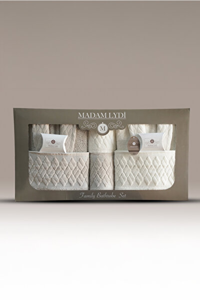 M Madam Lydi طقم روب حمام فاخر مكون من 8 قطع من ماركة مادام ليدي كاديفت |   ط...
