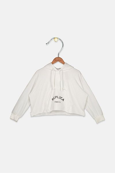 Fun & Fun Kids Girl Graphic Print Hoody, White
