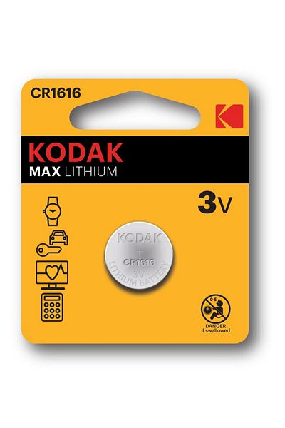 Kodak KODAK MAX CR1616 Lithium 3V Batteries - 2 Pieces