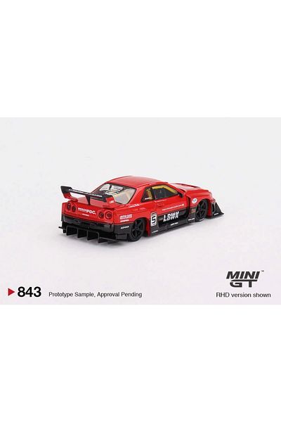 mini gt 1/64 Nissan Lb-Er34 Super Silhouette Skyline Red/Black