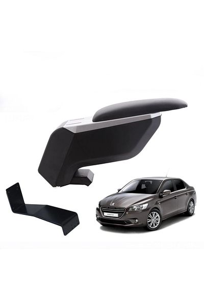 Atakent Hobi Peugeot 301 Non-Pierced Steel Footed Gray - Black Armrest Armrest