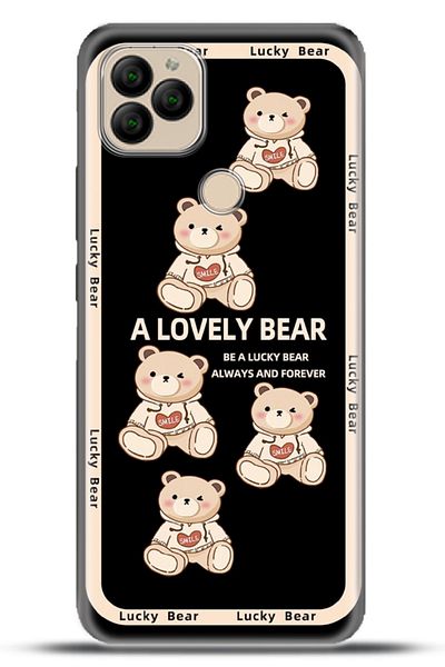 General Mobile جراب Gm 22 Plus غطاء سيليكون مرن بتصميم خاص بنمط 4K - Lucky Bear