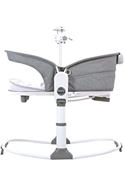 Mastela Multi-functional 6-in-1 Crib with 3-Point Harness, 3 Height Adjustments, Removable Music Uni