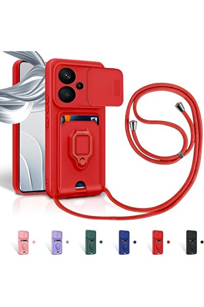 Rivor Xiaomi Redmi Note 13 Pro+ Plus Kılıf Kamera Koruma Sürgülü Kartvizit Ka...