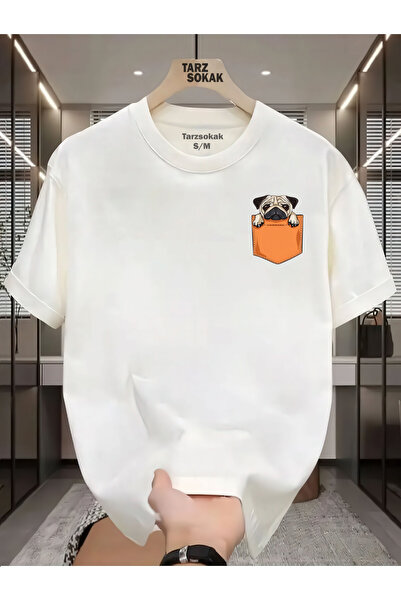 Tarzsokak Tricou UNISEX Cod 1 Dog Minimalis Print