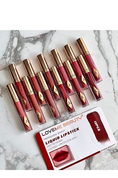 LOVEME BEAUTY 12-color matte long-lasting lipstick