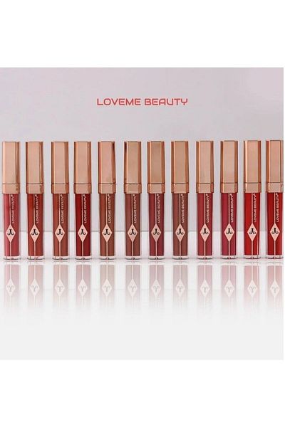 LOVEME BEAUTY 12-piece Summery Multi-Color Liquid Lipstick Set