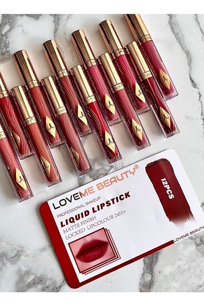LOVEME BEAUTY 12-color matte long-lasting lipstick