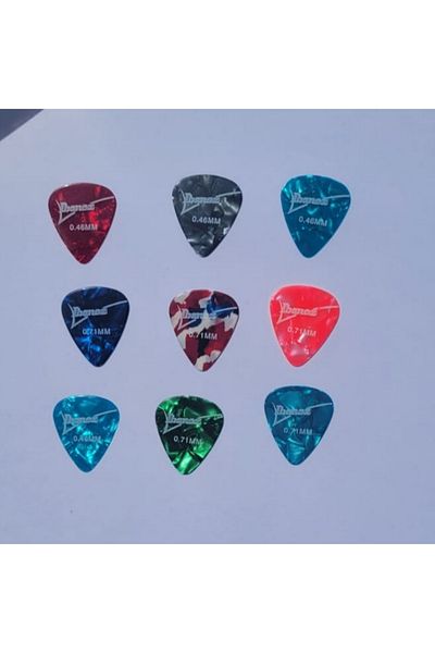 IBANEZ Multi-Colored Mixed Pearlescent Picks 9 Pcs (Thin)
