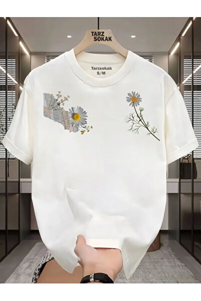 Tarzsokak للجنسين ابتسامة المرأة الجميلة ديزي يحب تي شيرت