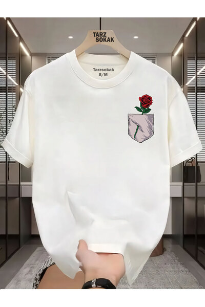 Tarzsokak Tricou UNISEX Rose Minimalis Print