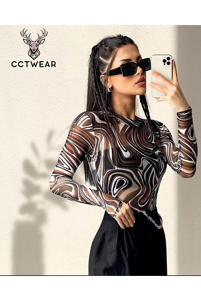 Butik Cctwear Transparent Bodysuit