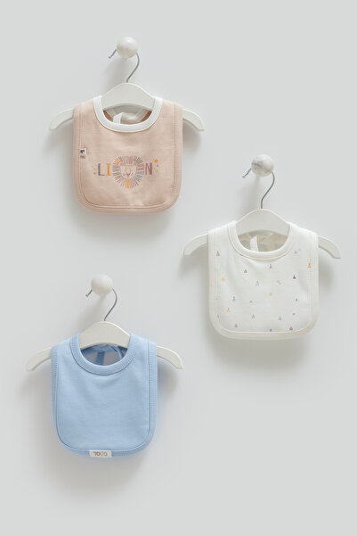 Caramell 3LÜ MAMA ÖNLÜK (0-6 AY BEBEKLER İÇİN UYUMLU) 3'lü Önlük %100 PAMUK M...