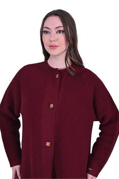 Invee Invee 6866 Wool Blended Claret Red Cap
