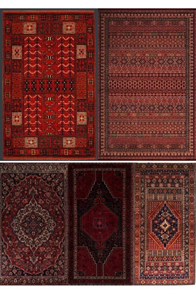 MirayDesign 17'li Otantik Halı Desen Yapışkanlı Scrapbook Kağıt Set (3 ADET 11*21CM VE 14 ADET A5 BOYUTUNDA)