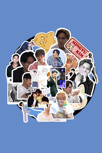 dadi ramba Mingyu (Seventeen) Sticker Pack - Bullet Journal- Planner - Notebook - Laptop Sticker Decal