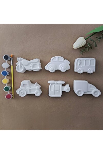 Elan Design Stone Painting Car (Vehicle) Figured Children's Activity Paint Se...