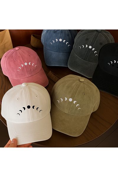 Touz Moda Washable Vintage the Moon Printed Unisex Hat