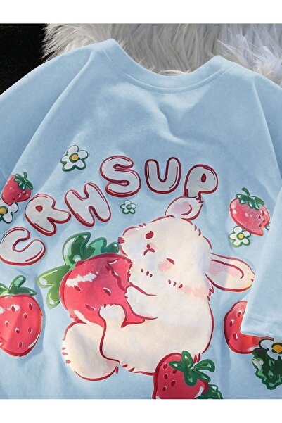 OVER HEAD Γυναικείο μπλουζάκι Y2K Crh Sup με τύπωμα Oversize